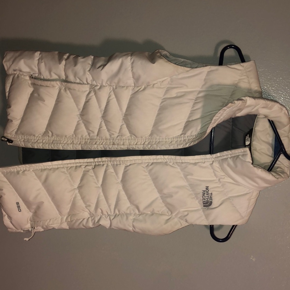 North face zip up vest